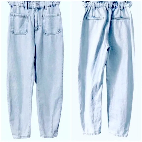 Zara | Jeans | Zara Paperbag Waist Style Jeans | Poshmark